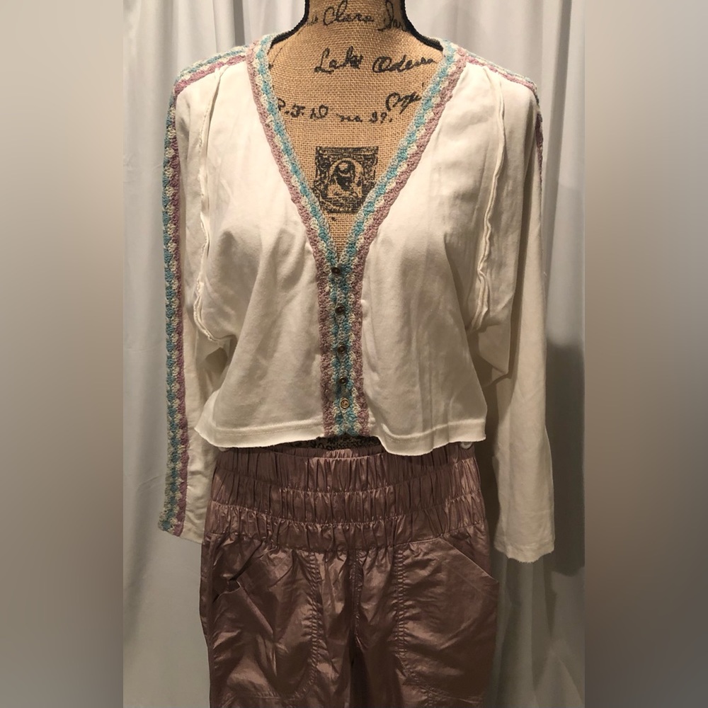 Crochet Lined Crop Top (Pants not included/Sold separately)